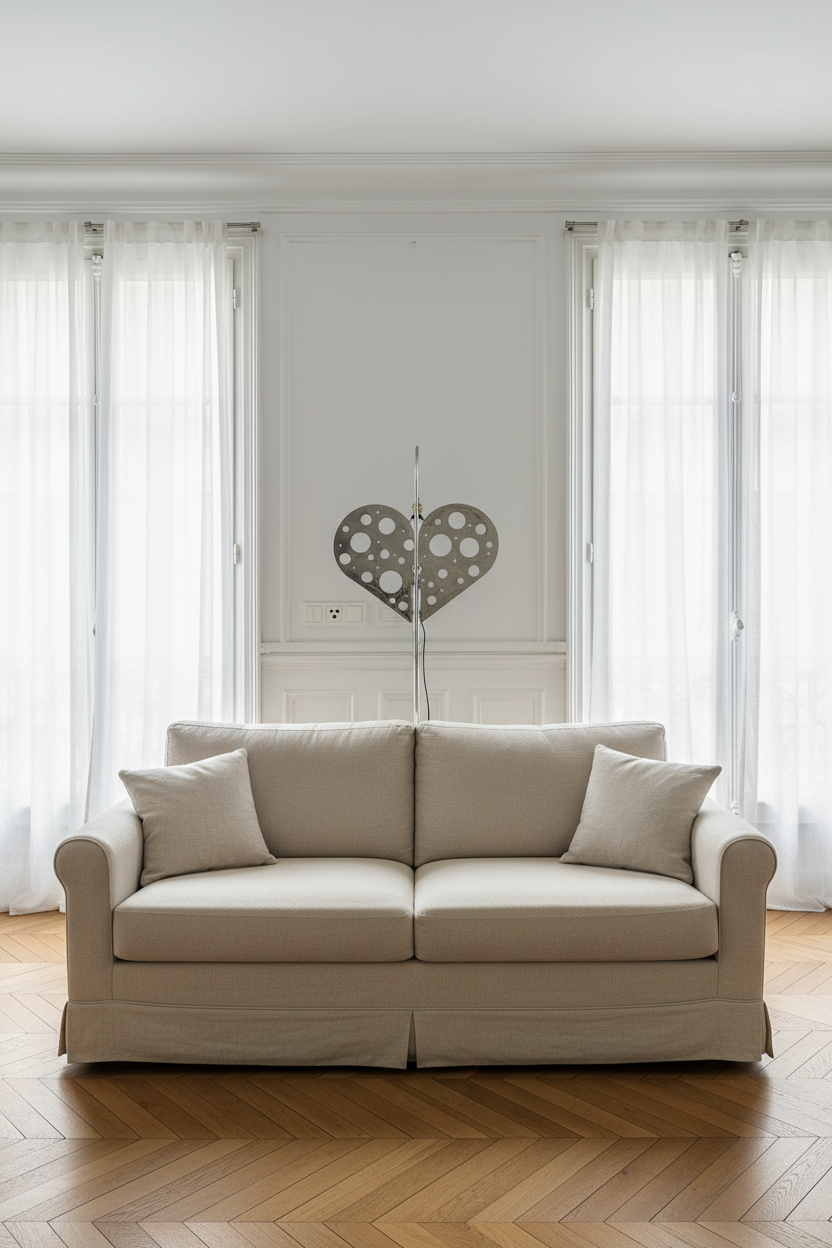 Cœur qui Pétille — Lampadaire Sculpture Pièce Unique