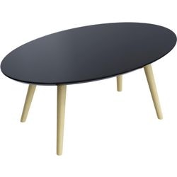 Bureau d'accueil Paperflow Scandi laqué MDF noir