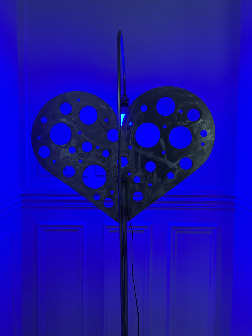 Cœur qui Pétille — Lampadaire Sculpture Pièce Unique