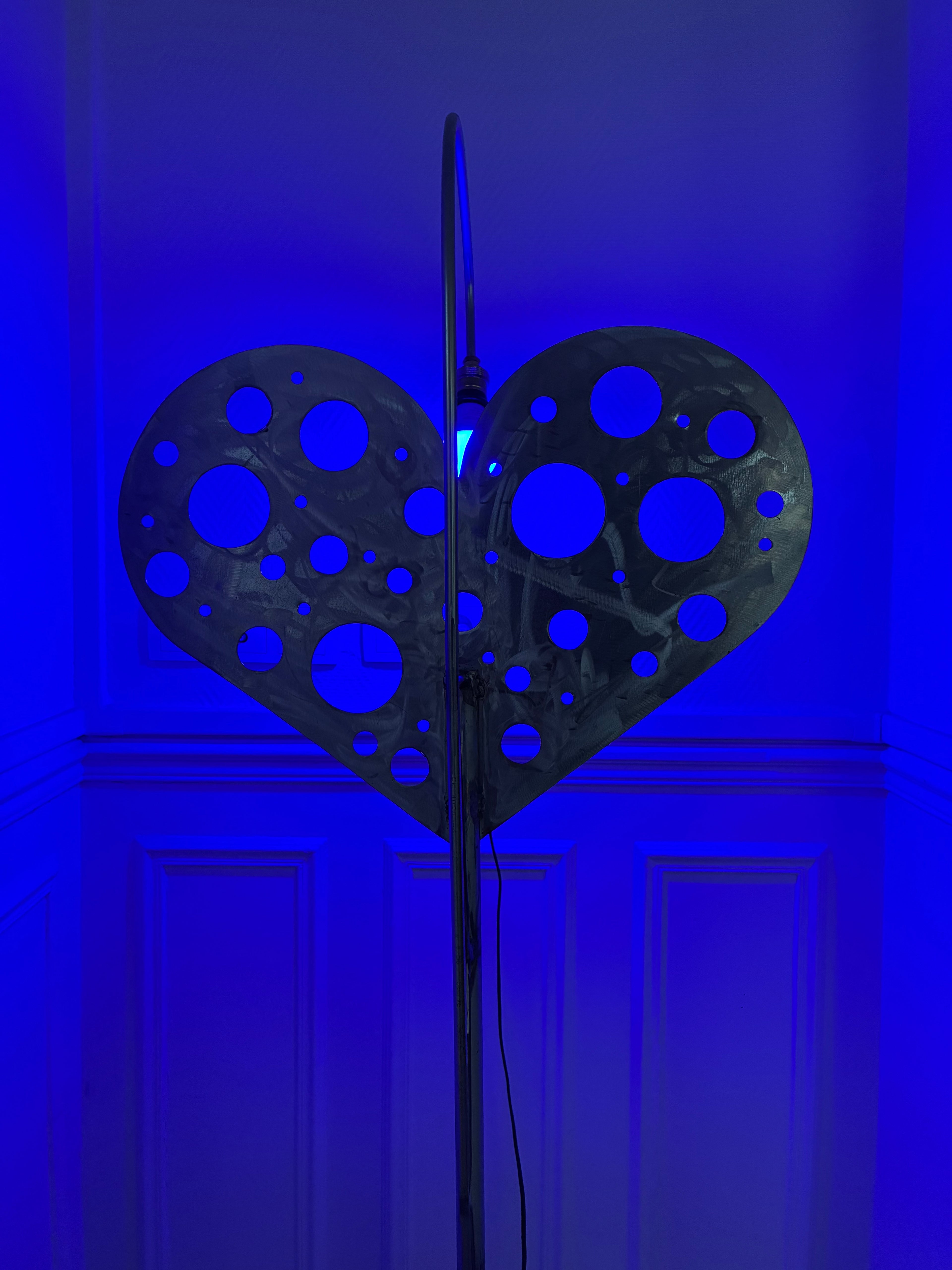 Cœur qui Pétille — Lampadaire Sculpture Pièce Unique