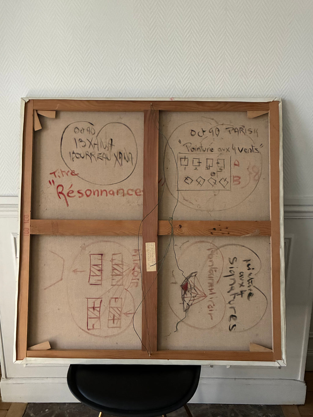 Résonnance — Huile sur toile originale, JB XANA (1990)