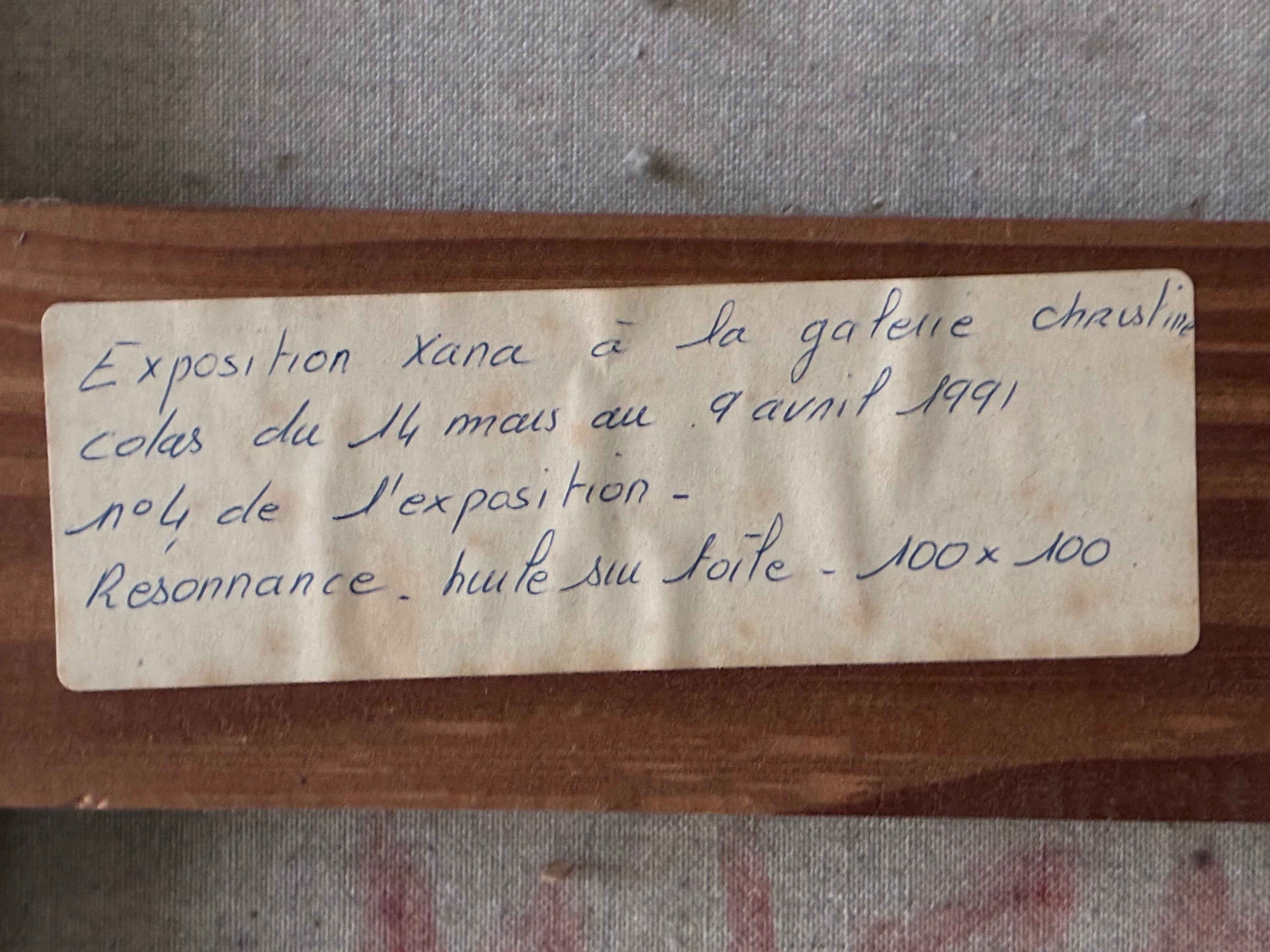 Résonnance — Huile sur toile originale, JB XANA (1990)