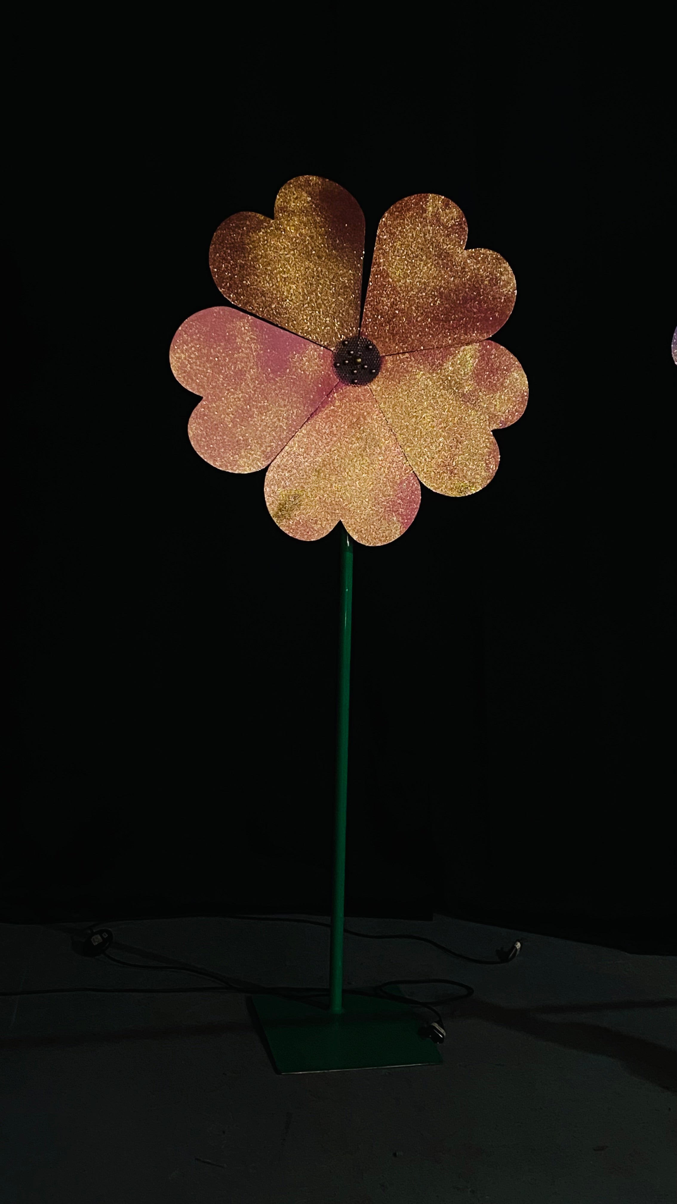 Lampadaire Sculpture La Roue de l'Amour N°2 — Pièce Unique