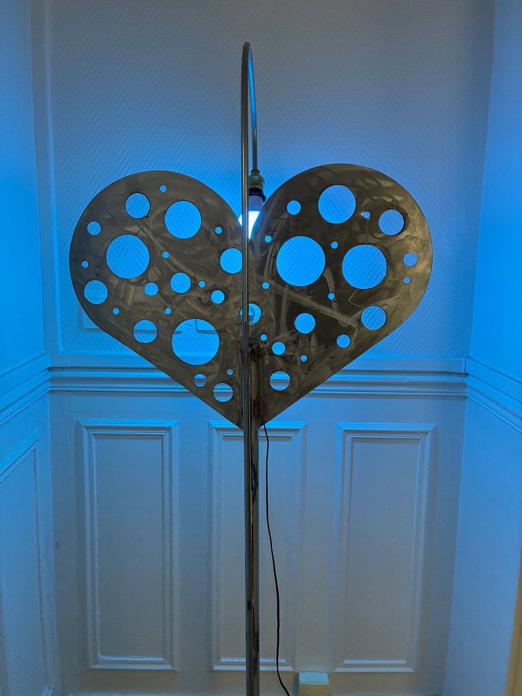 Cœur qui Pétille — Lampadaire Sculpture Pièce Unique