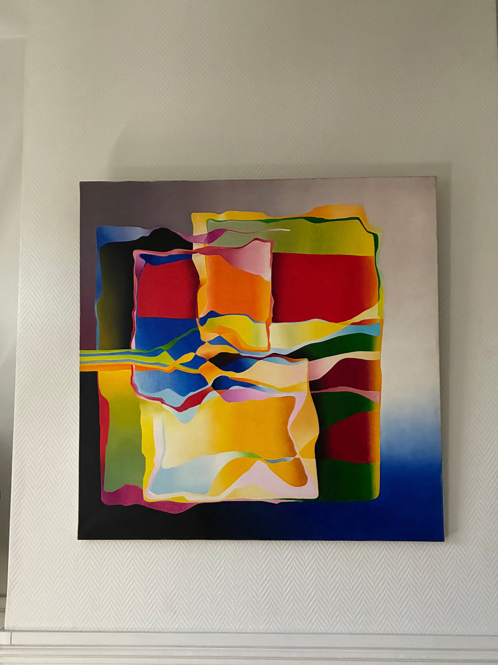 Résonnance — Huile sur toile originale, JB XANA (1990)