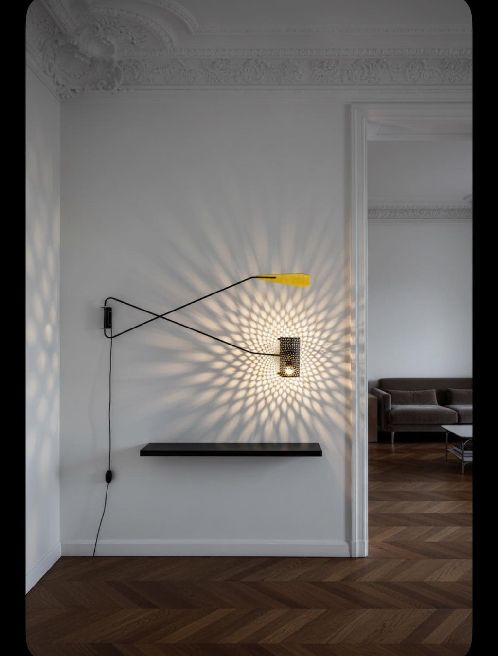 Lampe Applique Potence Double Bras