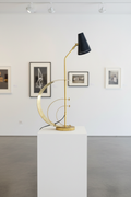 Lampe 3C — Laiton Massif & Cône Laqué Noir Mat