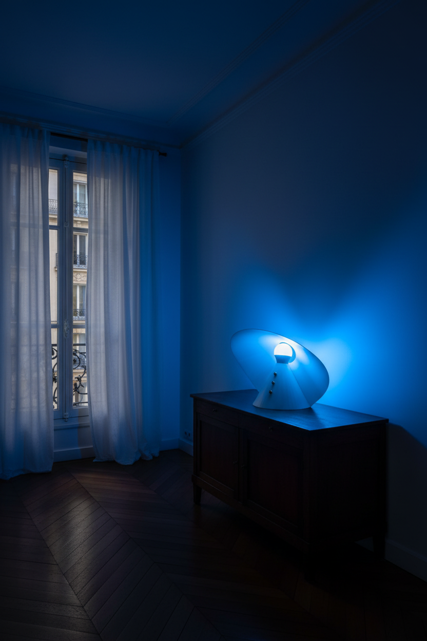 Ambiance bleue Haussmann