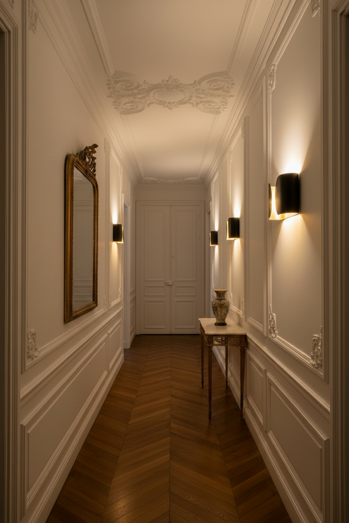Couloir haussmannien - Version classique dorée