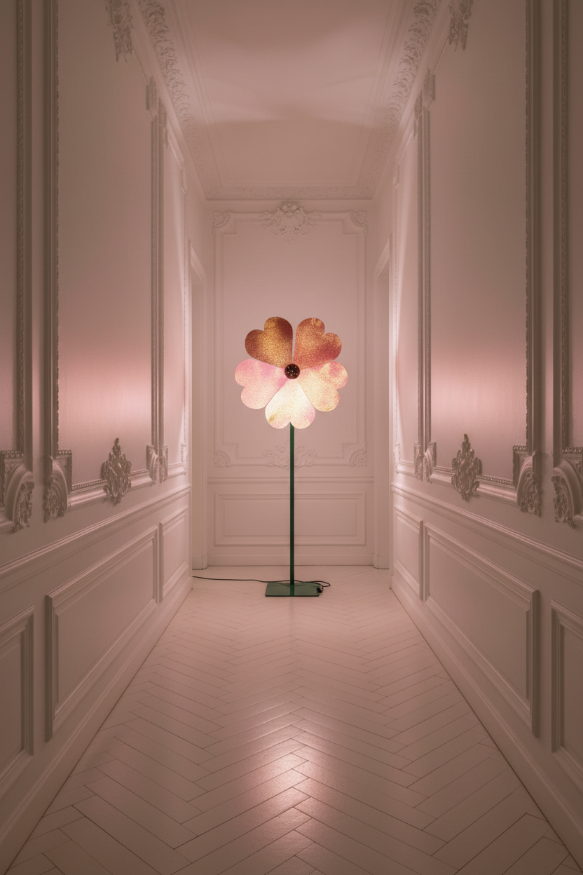 Lampadaire Sculpture La Roue de l'Amour N°2 — Pièce Unique