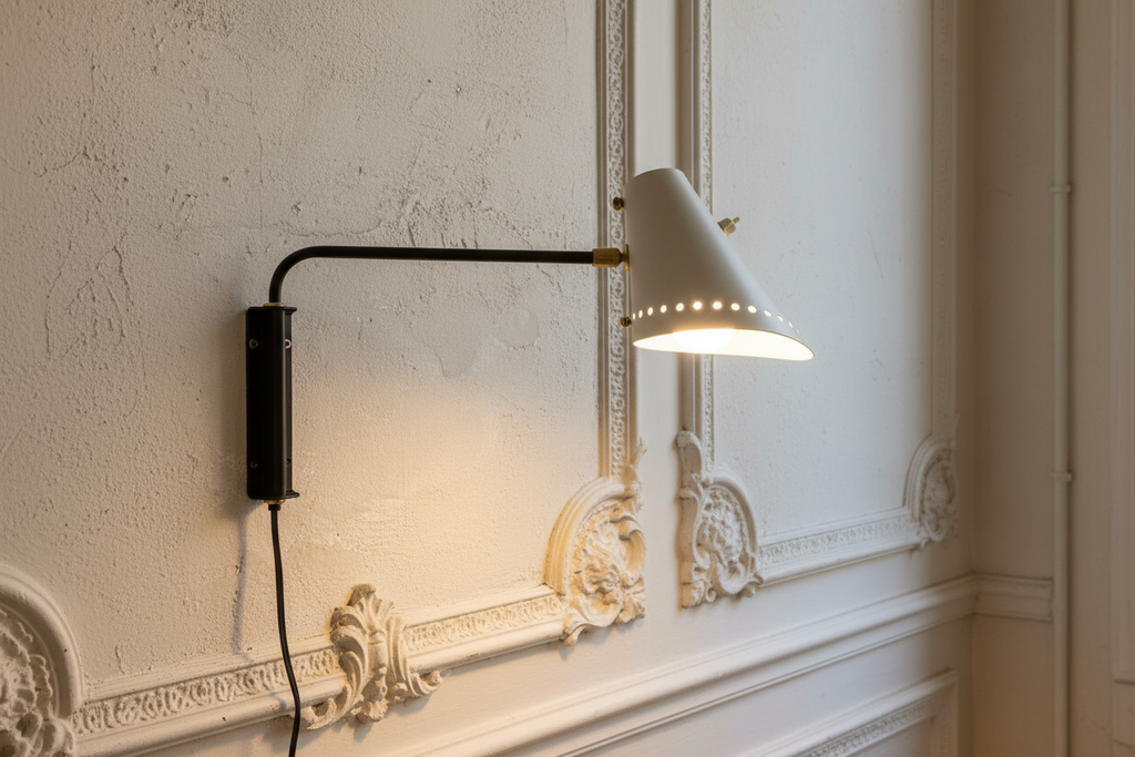 Paire d'appliques Cône — Design années 50 — Pièce unique