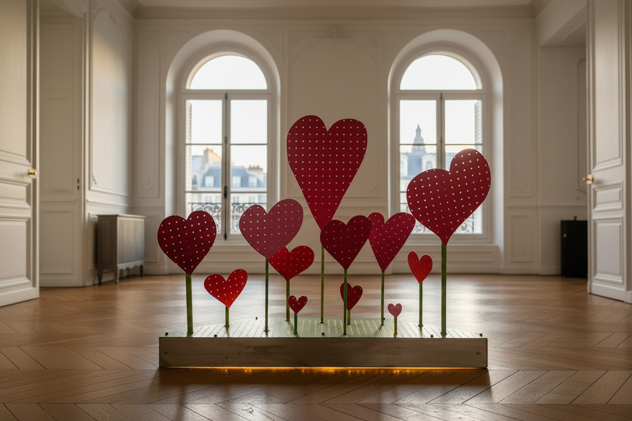 Jardin des Cœurs – Appartement Parisien sans canapé