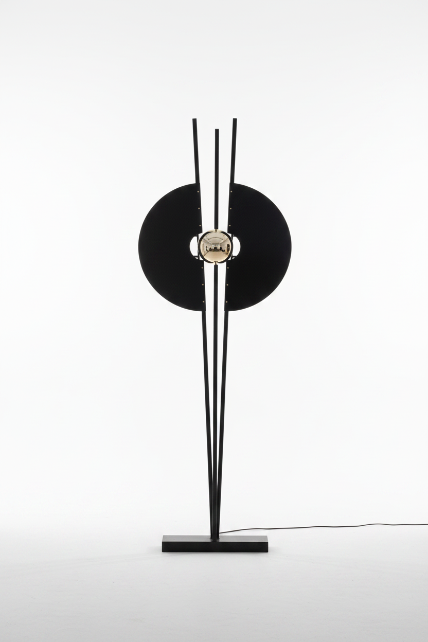 Lampadaire Orbital — fond blanc studio