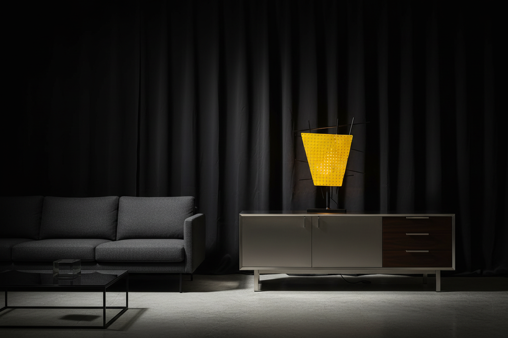 Lampe de table – fond noir