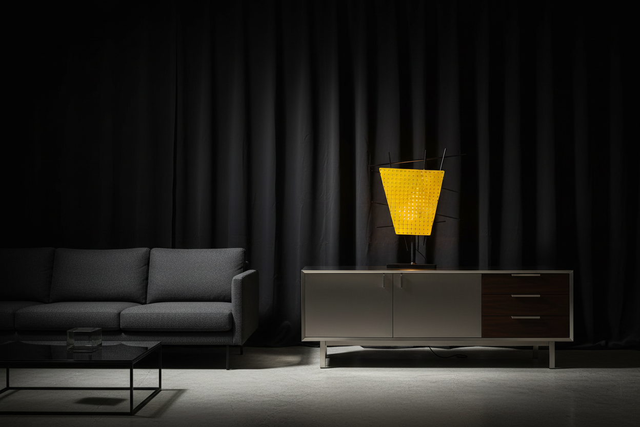 Lampe de table – fond noir