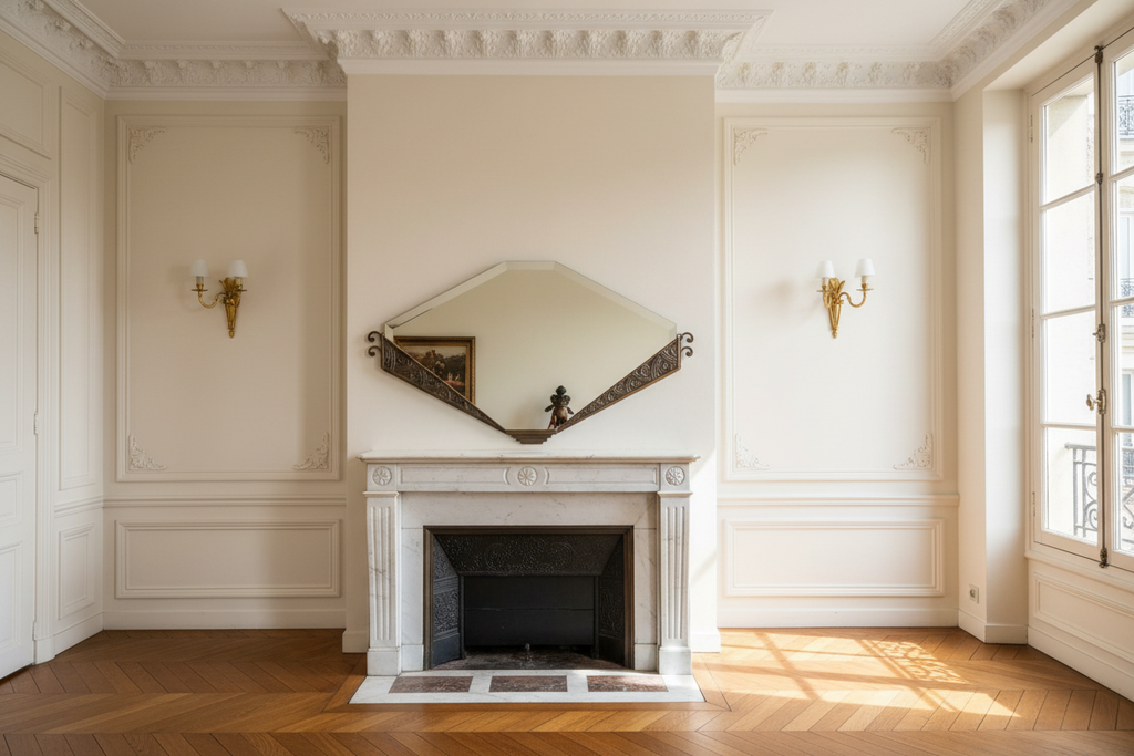 Miroir Art Déco – Cheminée haussmannienne