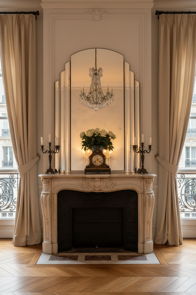 Miroir Art Déco - Décor Haussmannien