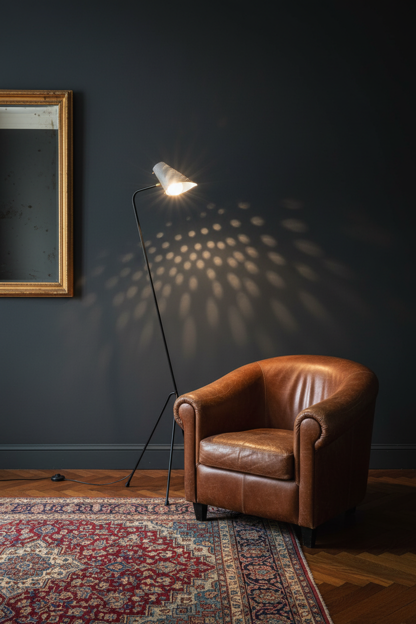 Salon sombre chic
