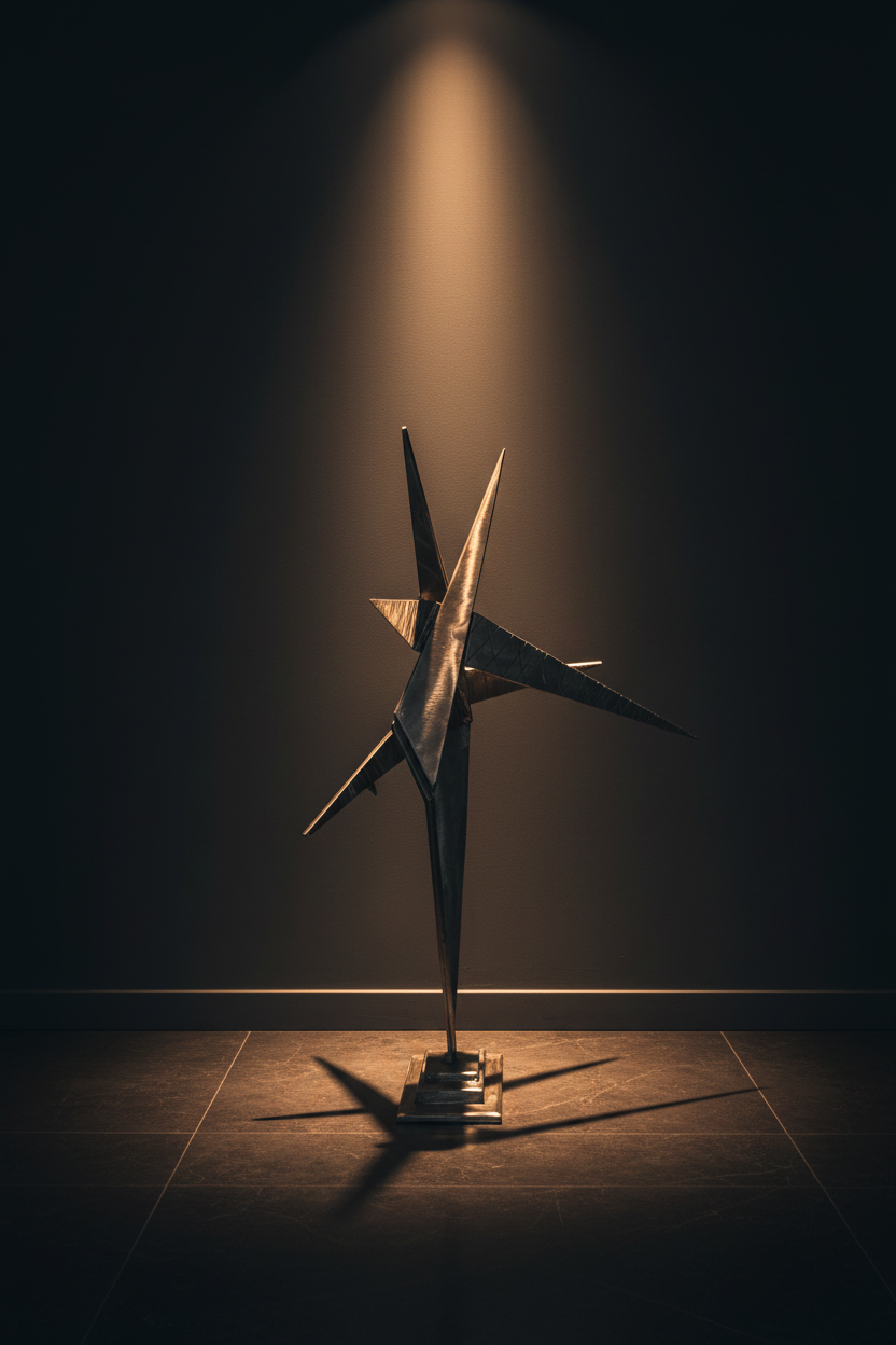Sculpture - Gros plan fond sombre dramatique